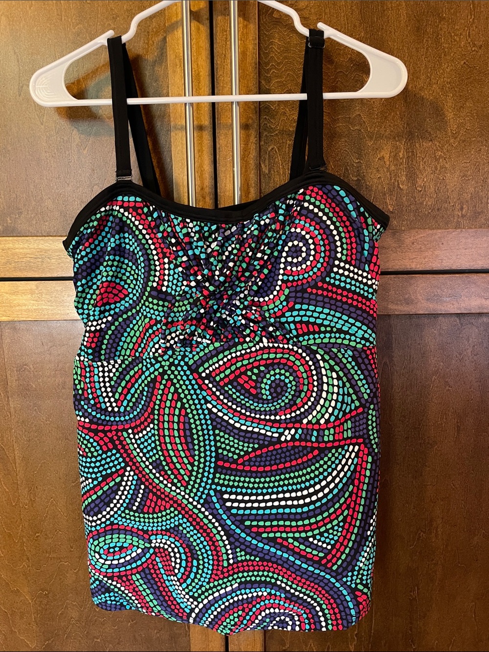 Addition Elle Colorful Bathing Suit Top